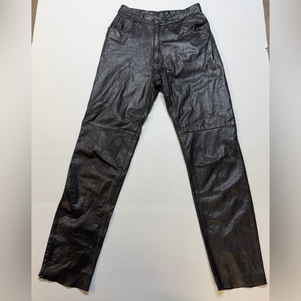 Pia Rucci Vintage Black Women’s Size‎ 10 Leather Pants